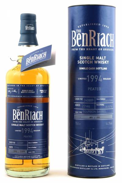 BenRiach 22 Jahre 1994 Bourbon Barrel #240889 0,7 Liter