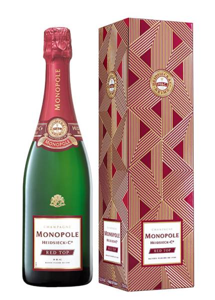 Heidsieck Monopole Red Top Brut Champagner 0,75l in Geschenkpackung