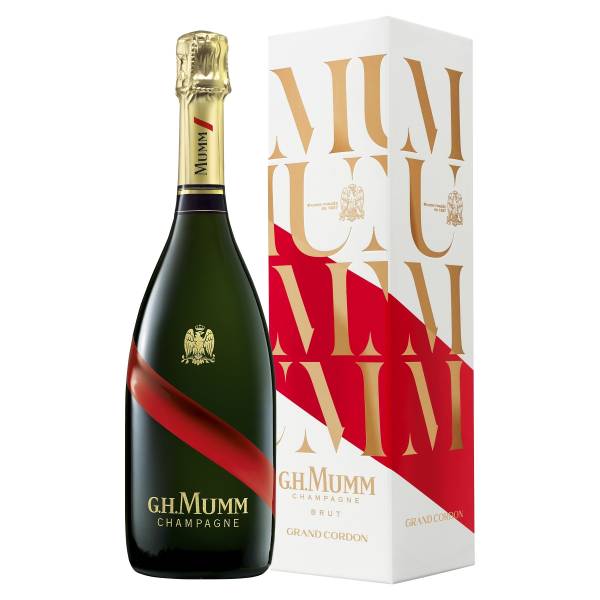 G.H. Mumm Champagner Grand Cordon Brut in Geschenkverpackung 0,75l