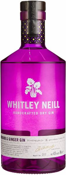 Whitley Neill Rhubarb & Ginger Gin 43% Vol. 0,7 L