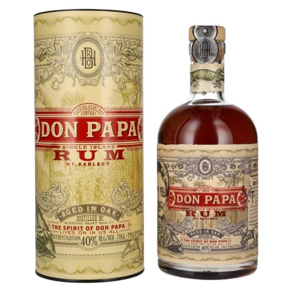 Don Papa Rum 7 Jahre 0,7l in Geschenkbox