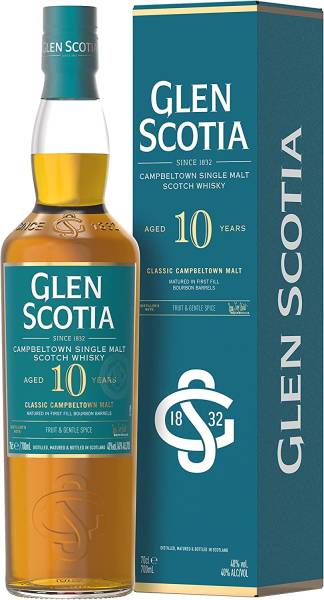 Glen Scotia 10 Jahre Peated Single Malt 0,7 Liter