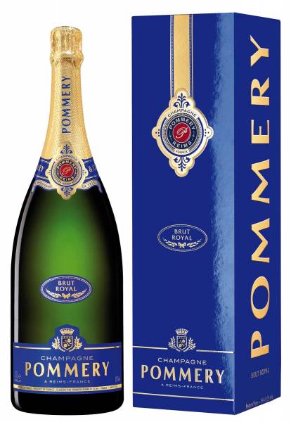 Pommery Brut Royal Champagner mit Geschenkverpackung - 1,5 Liter Magnum Flasche