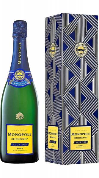 Heidsieck Monopole Blue Top Brut Champagner 0,75l in Geschenkpackung