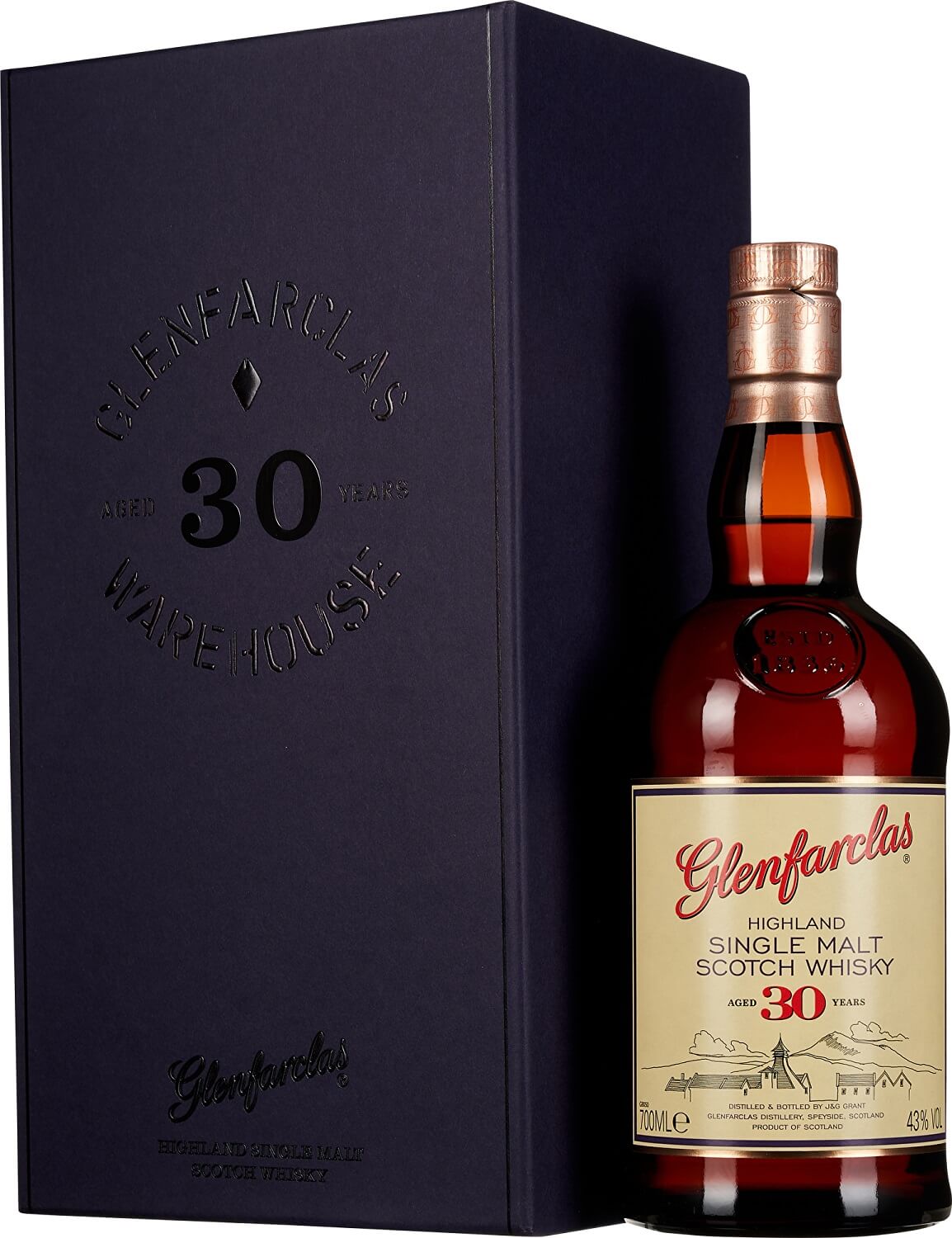 Glenfarclas Highland Single Malt Scotch Whisky 30 Jahre Warehouse Edition  43% Vol.