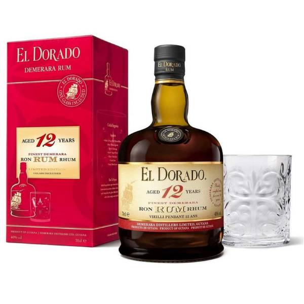 El Dorado 12 Years 0,7 Liter mit Tumbler Geschenkset