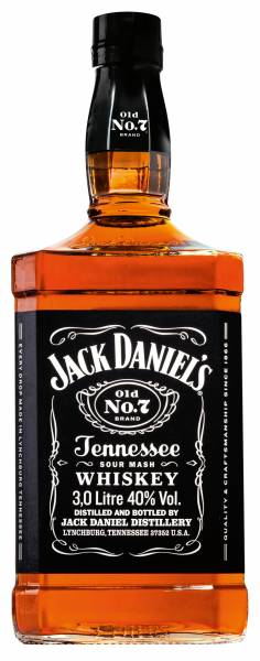 Jack Daniel's Old No.7 3 Liter Magnum Glasflasche