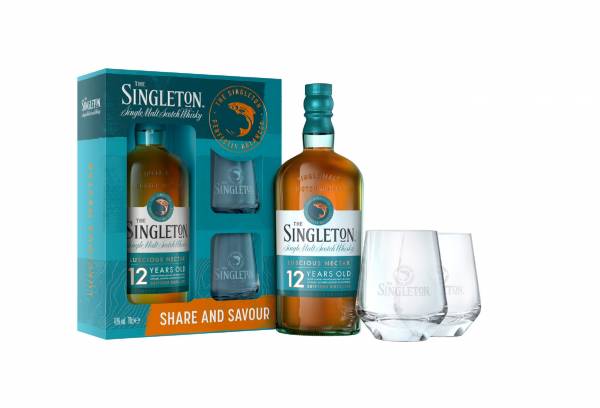 The Singleton of Dufftown 12 Jahre 0,7l 40% Vol. Geschenkbox Inklusive 2 Gläser