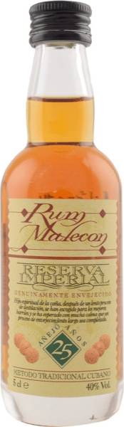 Malecon Rum Reserva Imperial 25 Jahre 0,05 Liter
