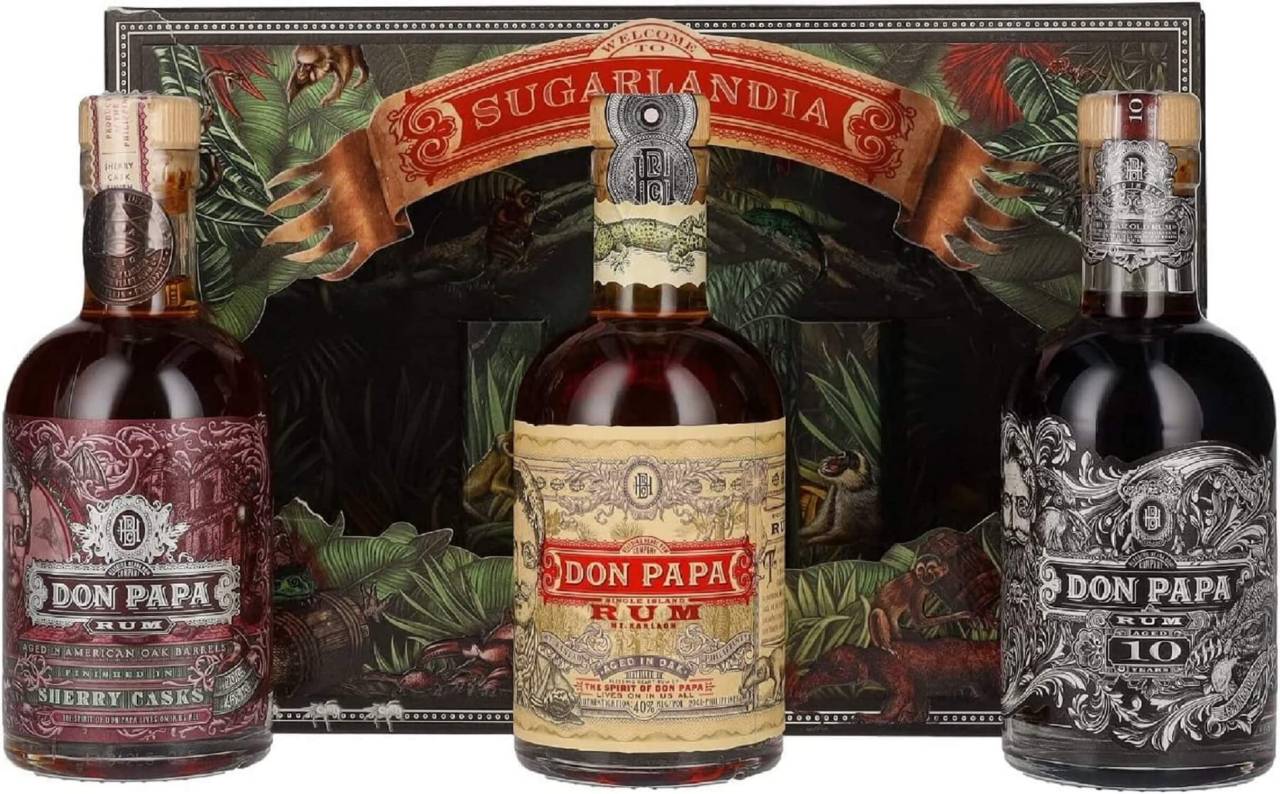 40% Rum günstig Super Don Probierset Pack Trio Papa 3x0,2l Premium