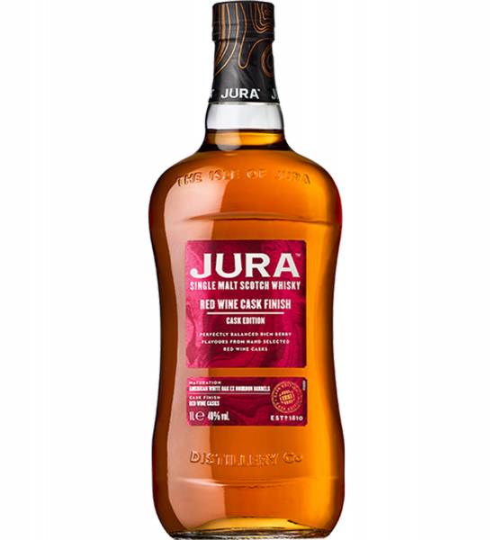Isle of Jura Red Wine Cask Finish - Single Malt Scotch in GP 0,7 Liter