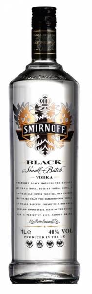 Smirnoff Vodka Black Label 1 Liter