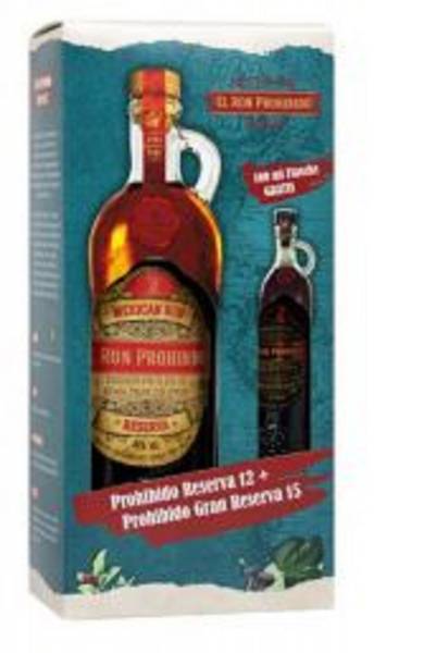 Rum Prohibido Solera 12 + Prohibido 0,7 Liter + 0,1 Liter 40% Vol.