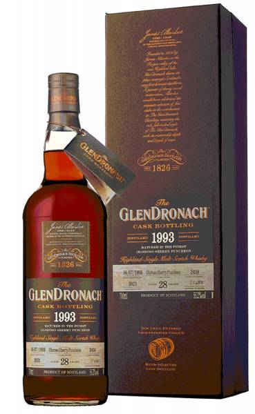GlenDronach Cask Strength #19 1993 28 Jahre Olosoro Sherry Cask 2458 0,7l