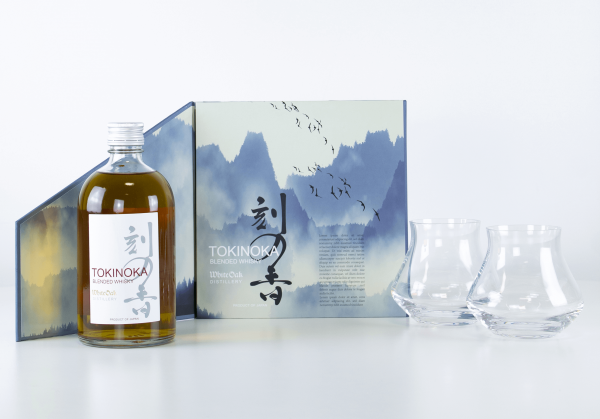 Tokinoka Blended Whisky - White Oak 0,5l inklusive 2 Gläsern