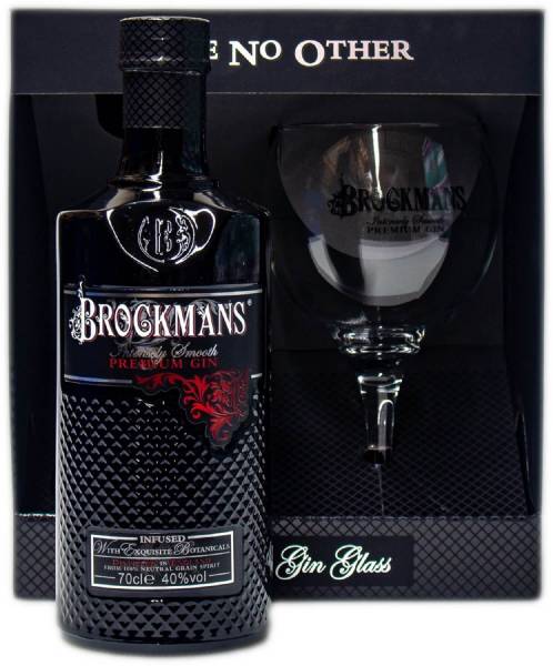 Brockmans Gin Intensely Smooth Premium 0,7 Liter Geschenkset mit Glas