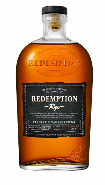 Redemption Rye Straight Rye Whiskey 46% 0,7 Liter
