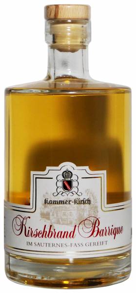 Kammer-Kirschbrand Barrique im Sauternes-Fass gereift 0,5 Liter