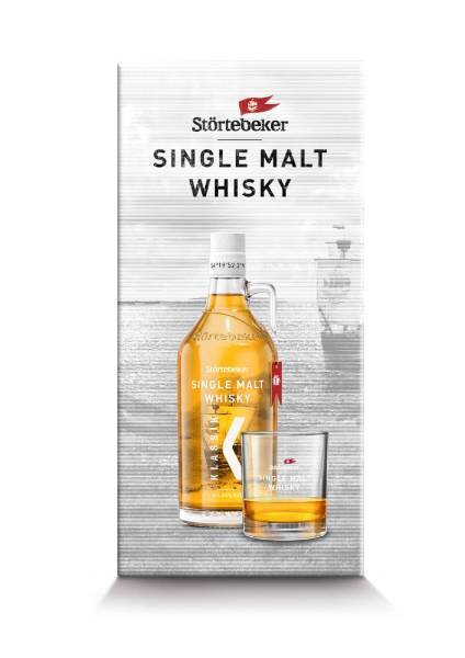 Störtebeker Single Malt Whisky 0,5 Liter Geschenkset mit Glas