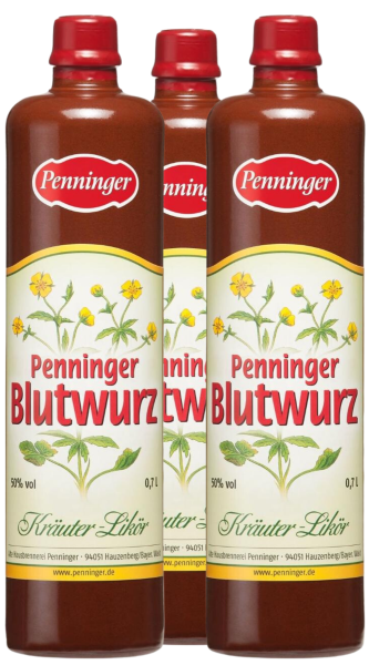 Penninger Blutwurz - 3 x 0,7 Liter