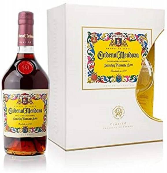 Cardenal Mendoza Brandy 0,7l + 1 Cognacschwenker in Geschenkverpackung