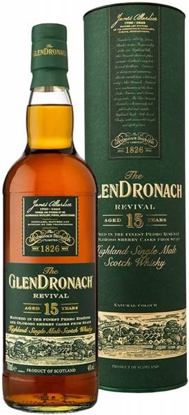 Glendronach 15 Jahre Revival 46% Single Malt Highland Scotch Whisky 0,7l