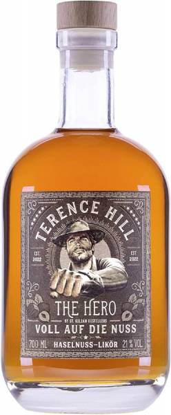 Terence Hill Haselnuss Likör The Hero Voll auf die Nuss by St. Kilian Distillers
