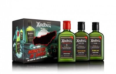 Ardbeg Monsters of Smoke 3x0,2l Geschenk-Set Whisky