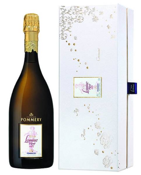Pommery Champagne Cuvée Louise Rosé Vintage 0,75 Liter Jg. 2004 mit Geschenkverpackung
