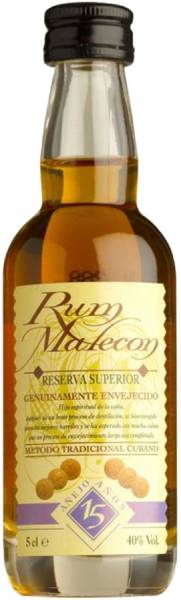 Malecon Rum Reserva Superior 15 Jahre 0,05 Liter