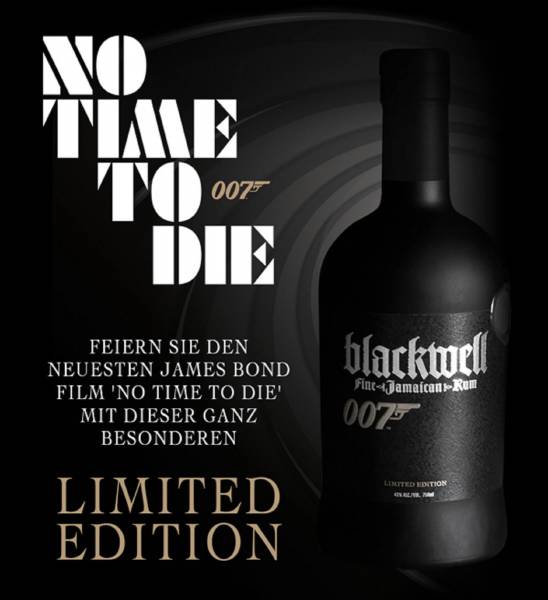 Blackwell No Time To Die 007 Fine Jamaican Rum Limited Edition 0,7 l 40 %