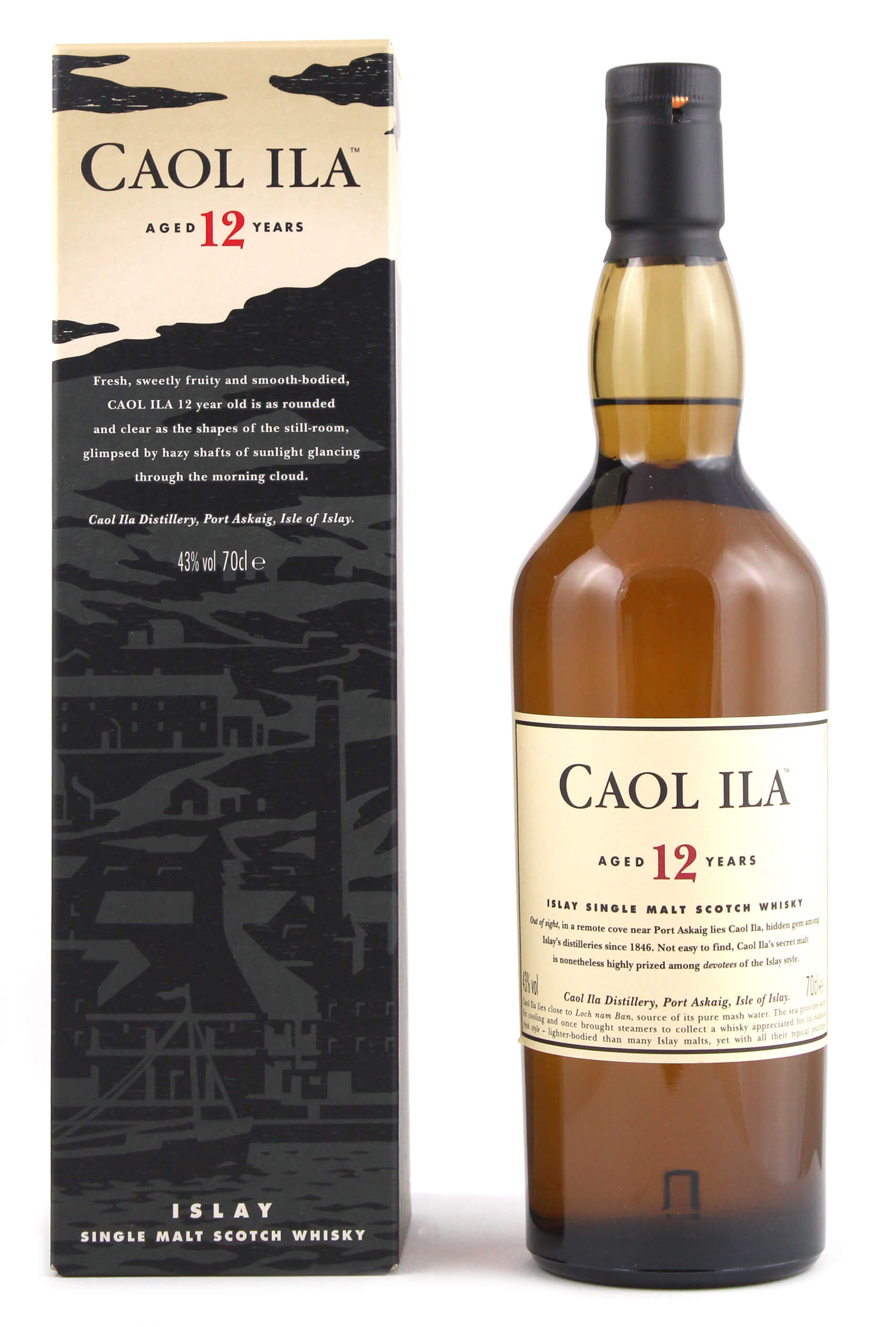 Jahre € - 12 Scotch Whisky Caol Ila Single Malt 0,7l Islay 42,49