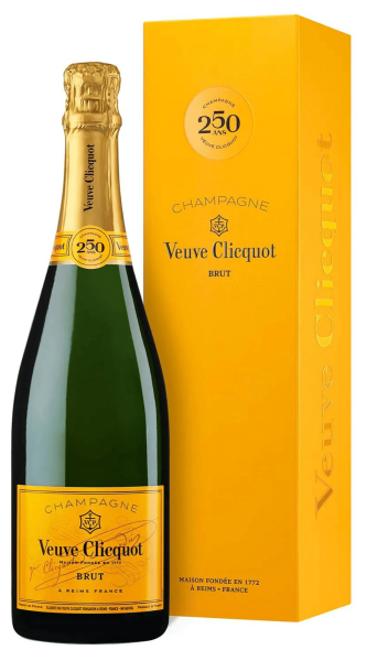Veuve Clicquot Yellow Label Champagner 250 Jahre Jubiläums-Edition 0,75 Liter
